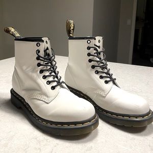 Dr. Martens White Boots